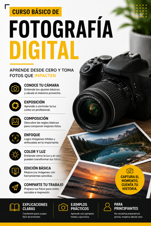 CURSO BÁSICO DE FOTOGRAFÍA DIGITAL