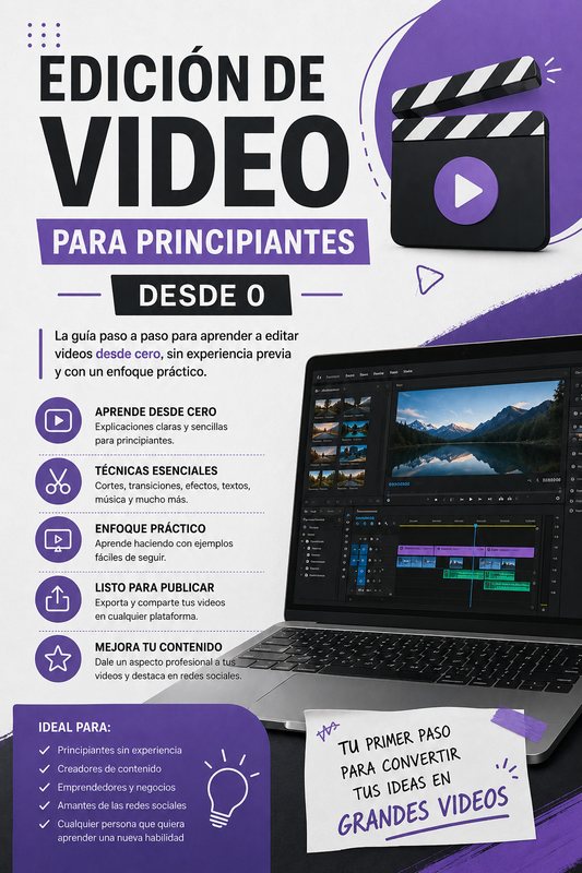 EDICIÓN DE VIDEO PARA PRINCIPIANTES